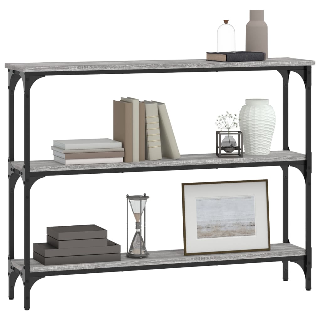 Console Table IANNA VII, Oak Wood, Grey