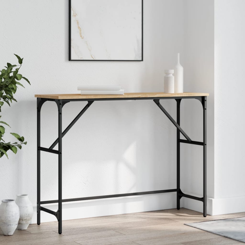 Console table INGRID, oak wood