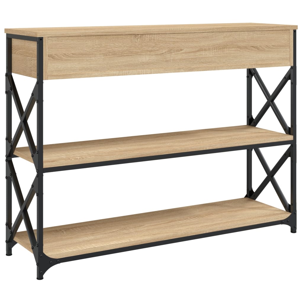 Konsoles galdiņš, ozolkoka, 100x28x75cm, apstrādāta koksne