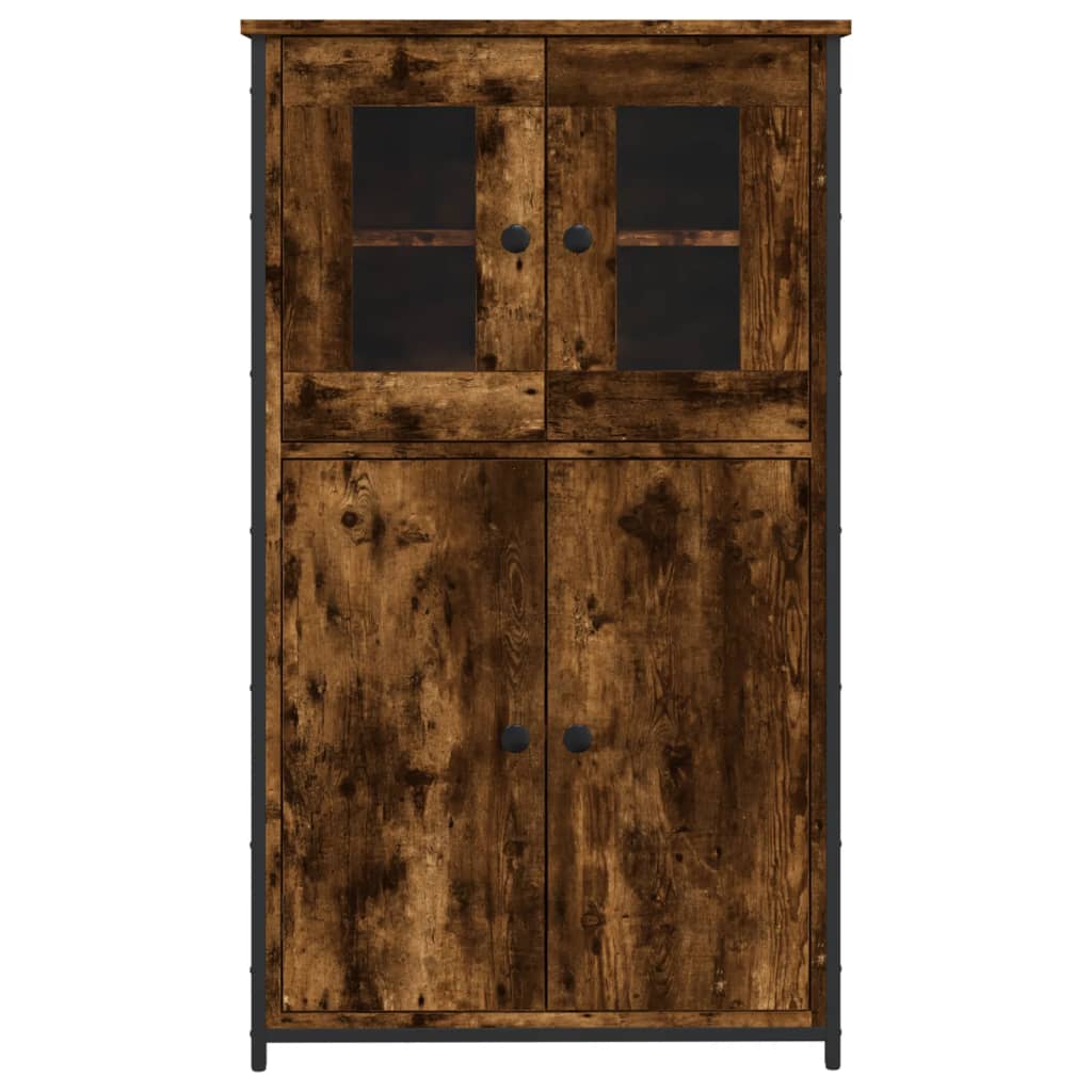 Kumode, dūmu ozolkoka krāsā, 62x32x106,5cm, apstrādāta koksne