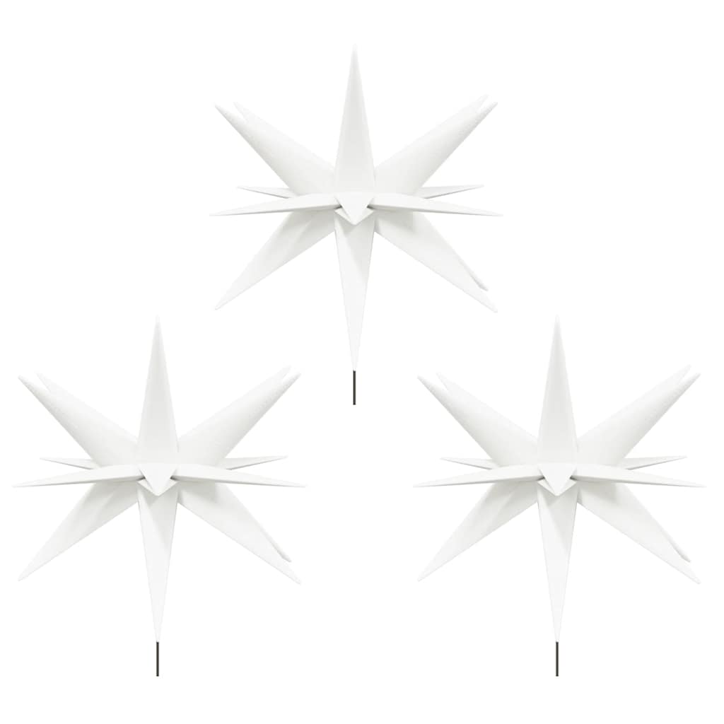 Kalėdiniai šviestuvai su smaigais/LED ICEPATH, 3vnt., balti, 35cm