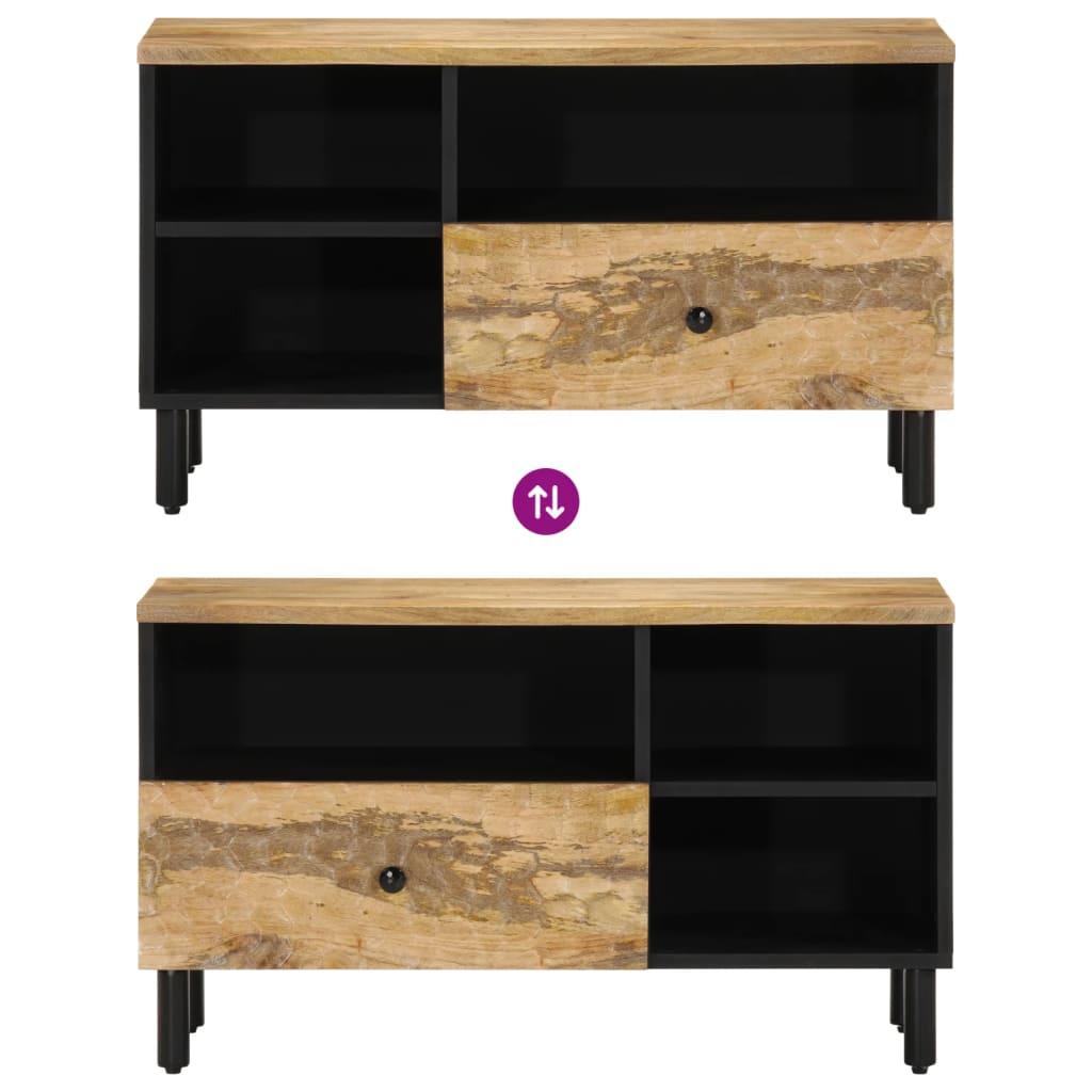 TV cabinet, 80x33x46cm, solid mango wood