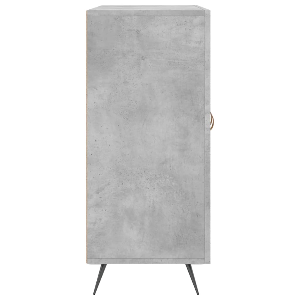 Sānu skapītis, betona pelēks, 90x34x80cm, apstrādāta koksne