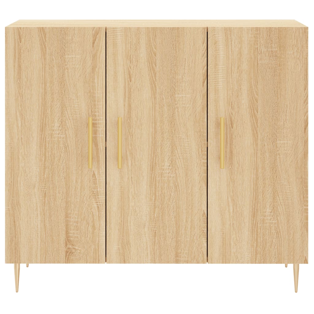 Sideboard, Sonoma oak, 90x34x80cm, engineered wood