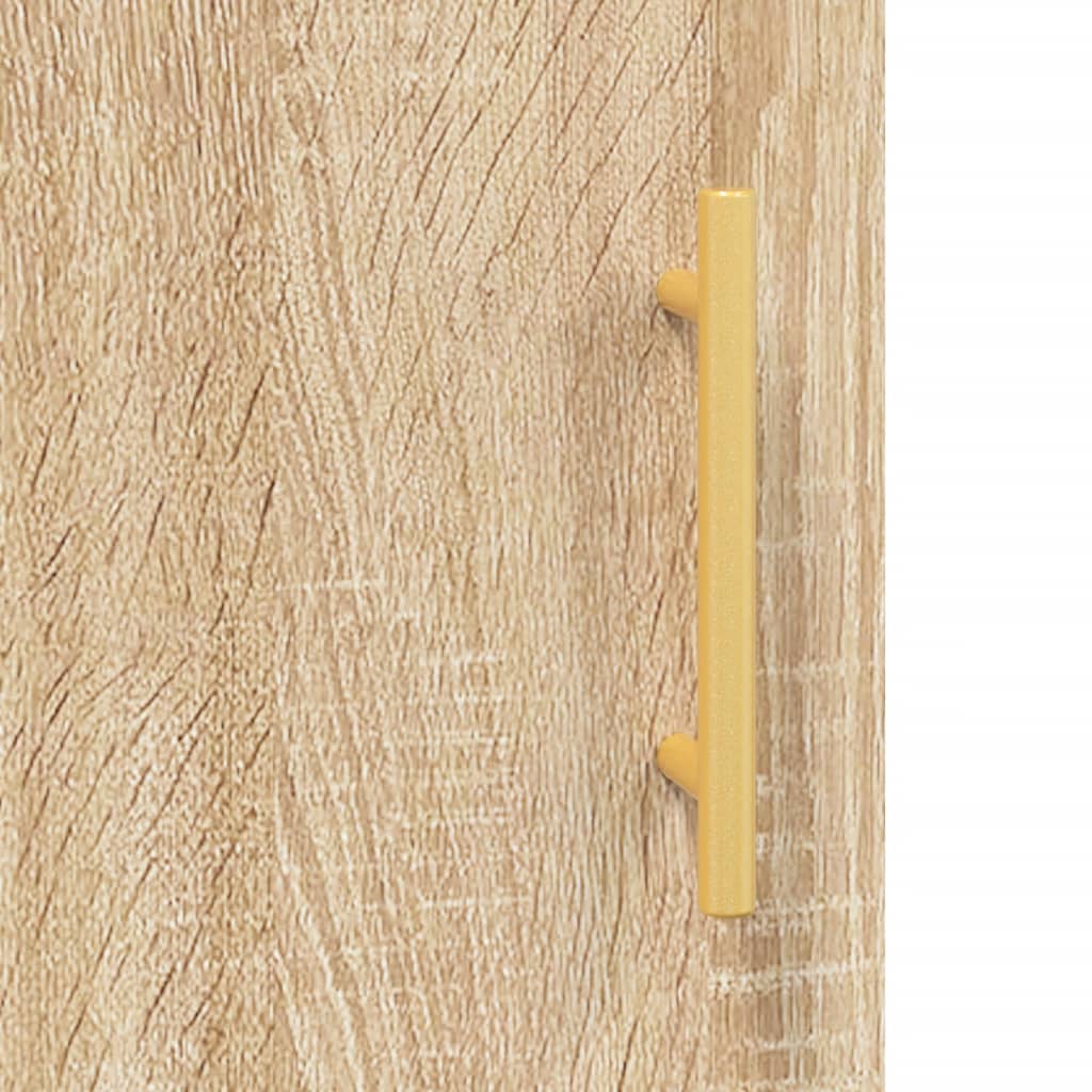Sideboard, Sonoma oak, 90x34x80cm, engineered wood