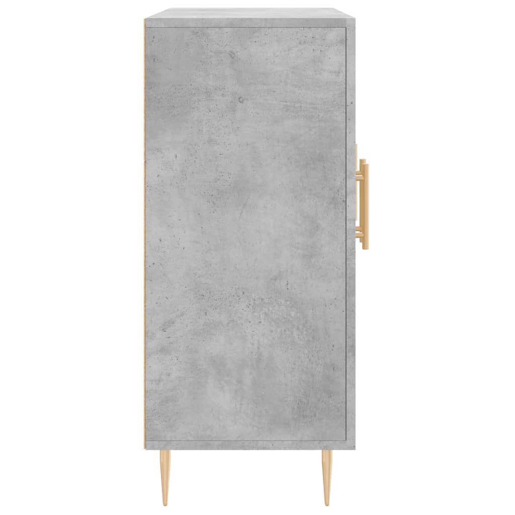 Sānu skapītis, betona pelēks, 90x34x80cm, apstrādāta koksne