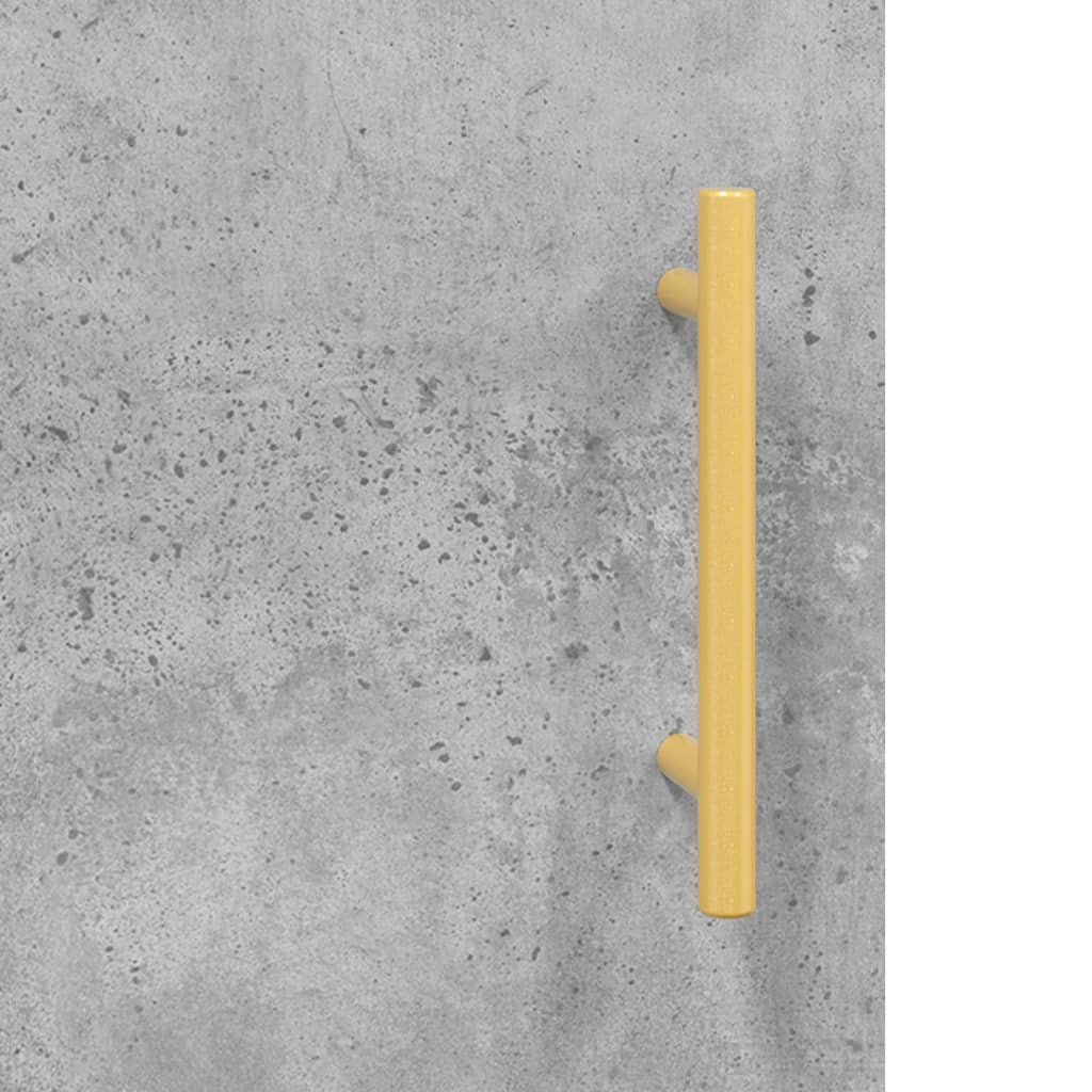 Sānu skapītis, betona pelēks, 90x34x80cm, apstrādāta koksne