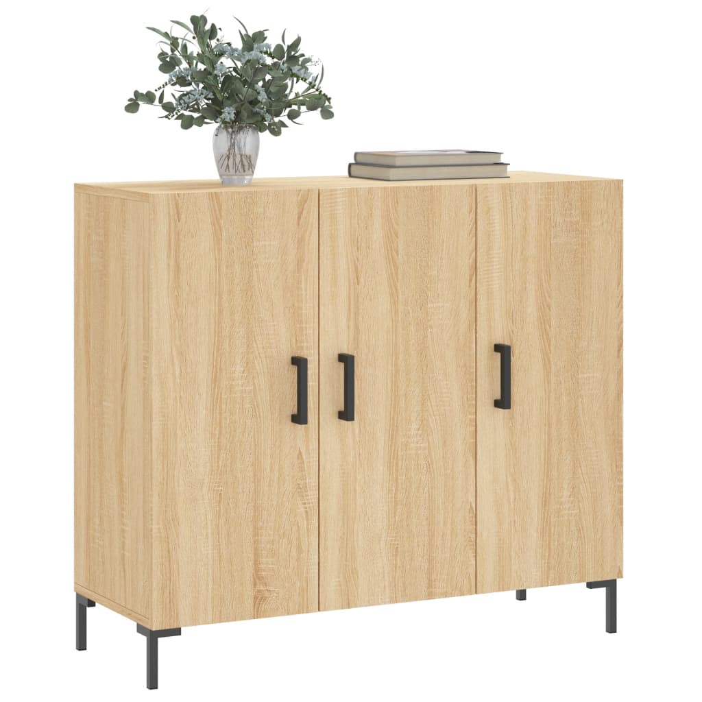 Sideboard, Sonoma oak, 90x34x80cm, engineered wood