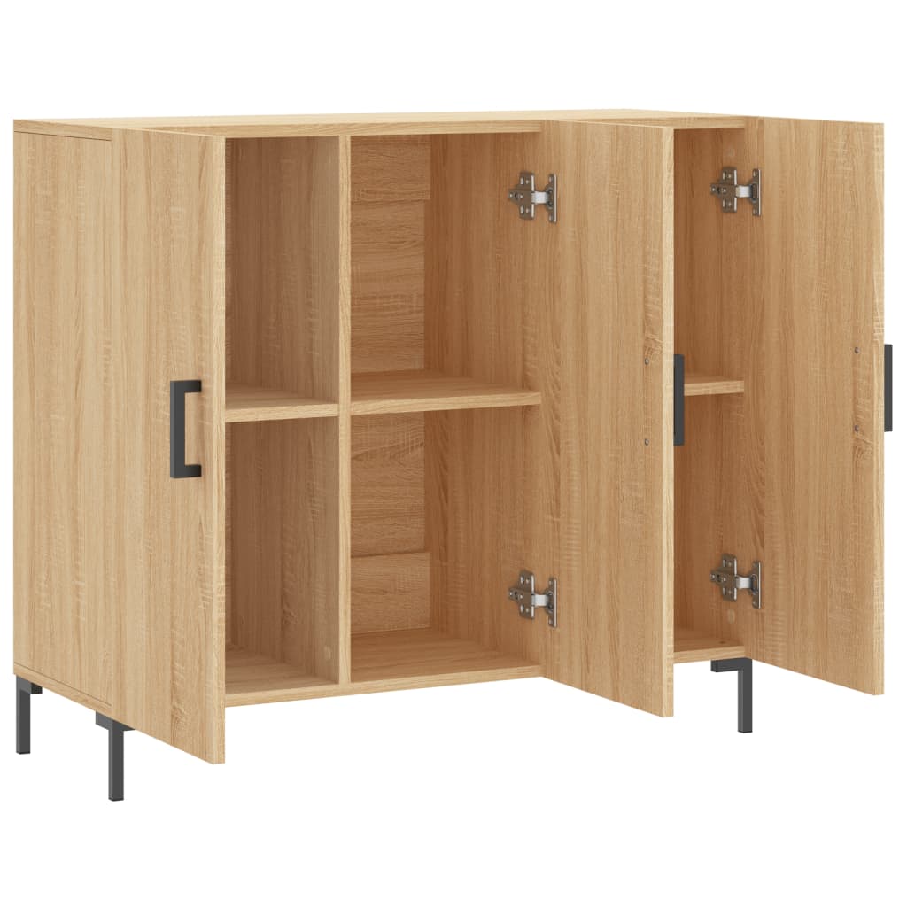 Sideboard, Sonoma oak, 90x34x80cm, engineered wood