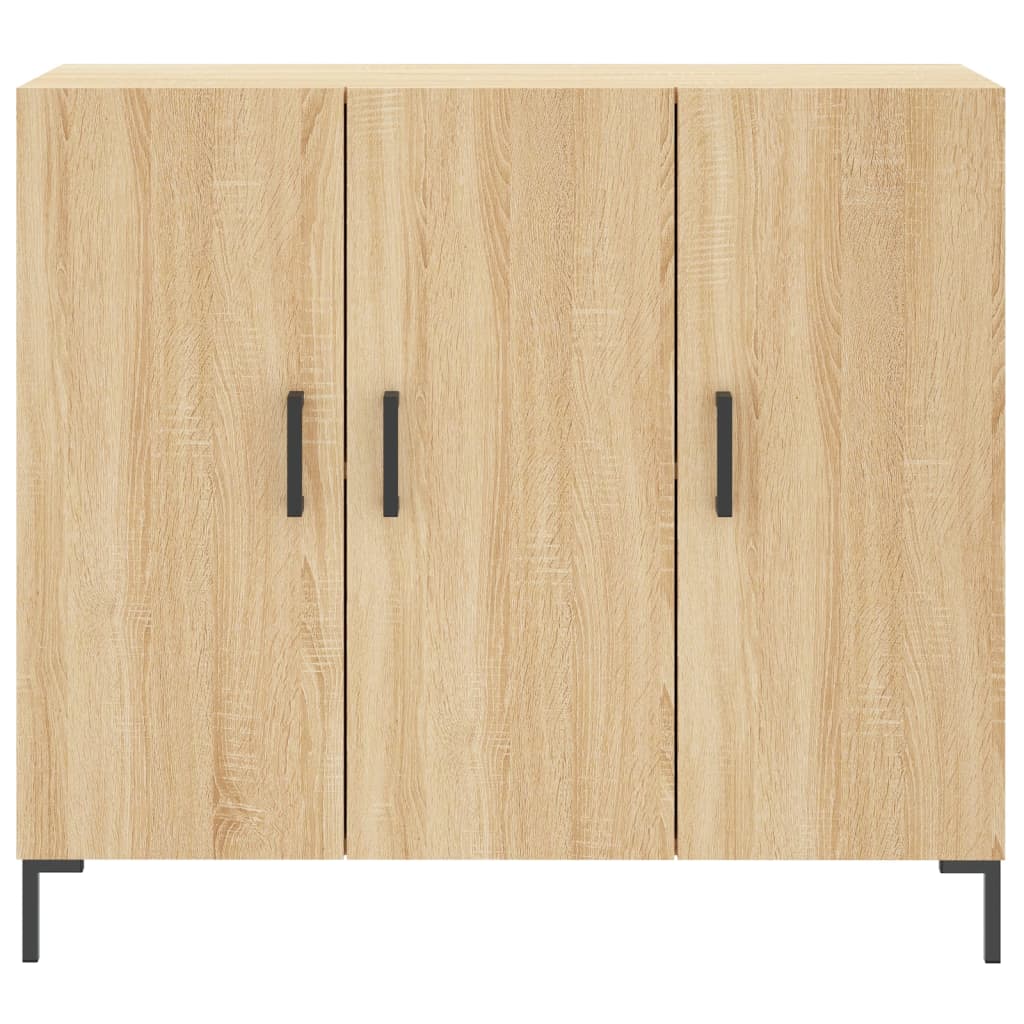 Sideboard, Sonoma oak, 90x34x80cm, engineered wood