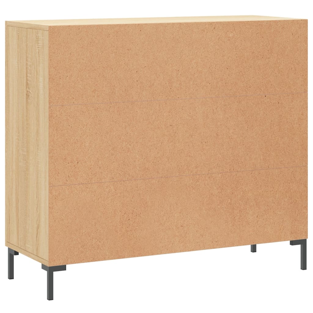 Sideboard, Sonoma oak, 90x34x80cm, engineered wood