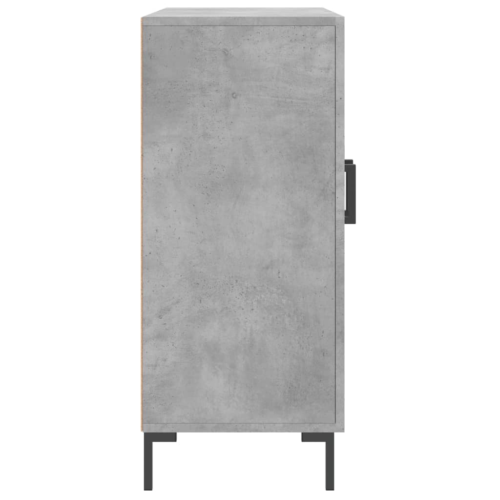Sānu skapītis, betona pelēks, 90x34x80cm, apstrādāta koksne