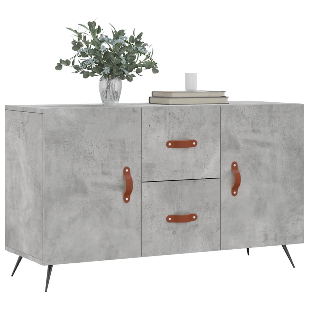 Šoninė spintelė, betono pilka, 100x36x60cm, apdirbta mediena
