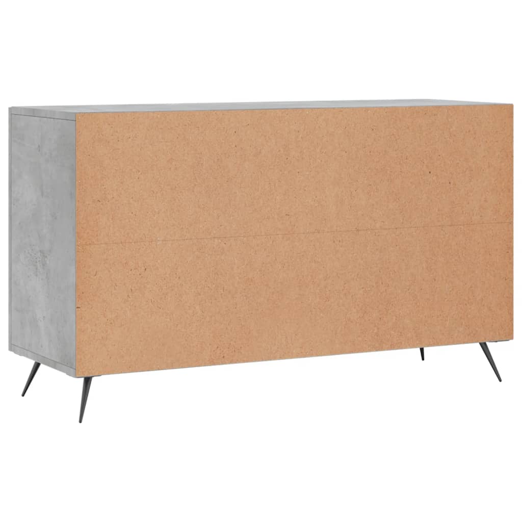 Šoninė spintelė, betono pilka, 100x36x60cm, apdirbta mediena
