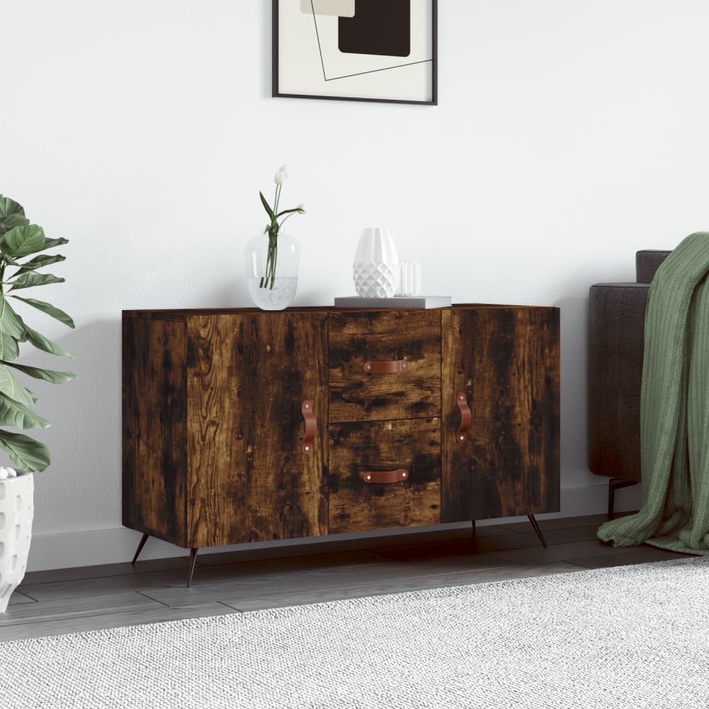 Šoninė spintelė, dūminio ąžuolo, 100x36x60cm, apdirbta mediena