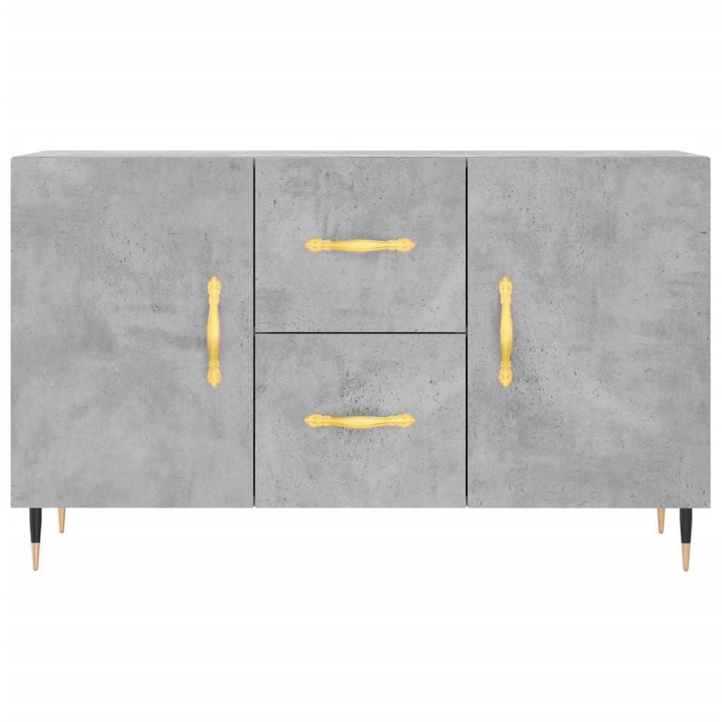 Šoninė spintelė, betono pilka, 100x36x60cm, apdirbta mediena