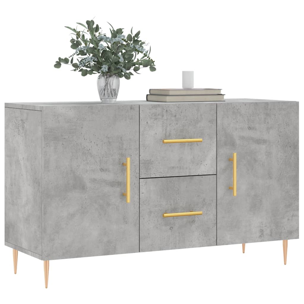 Side cabinet, concrete gray, 100x36x60cm, engineered wood
