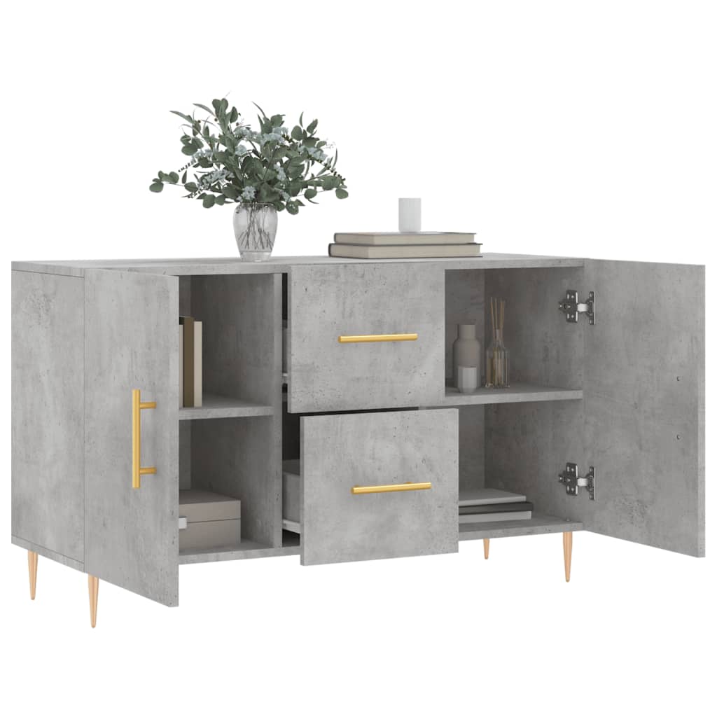 Side cabinet, concrete gray, 100x36x60cm, engineered wood