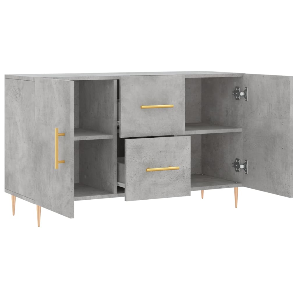 Side cabinet, concrete gray, 100x36x60cm, engineered wood