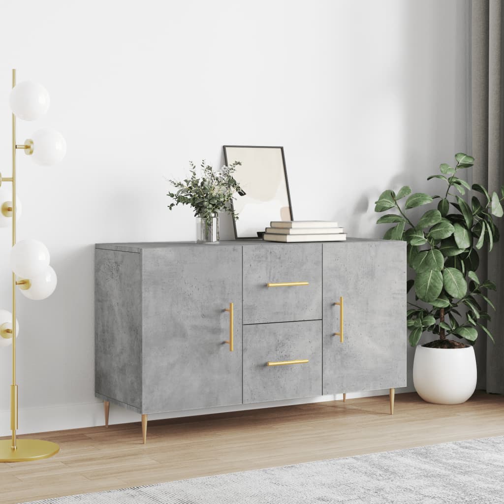Side cabinet, concrete gray, 100x36x60cm, engineered wood