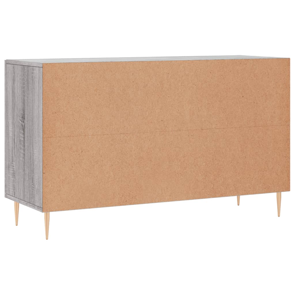 Sideboard, gray oak, 100x36x60cm, engineered wood