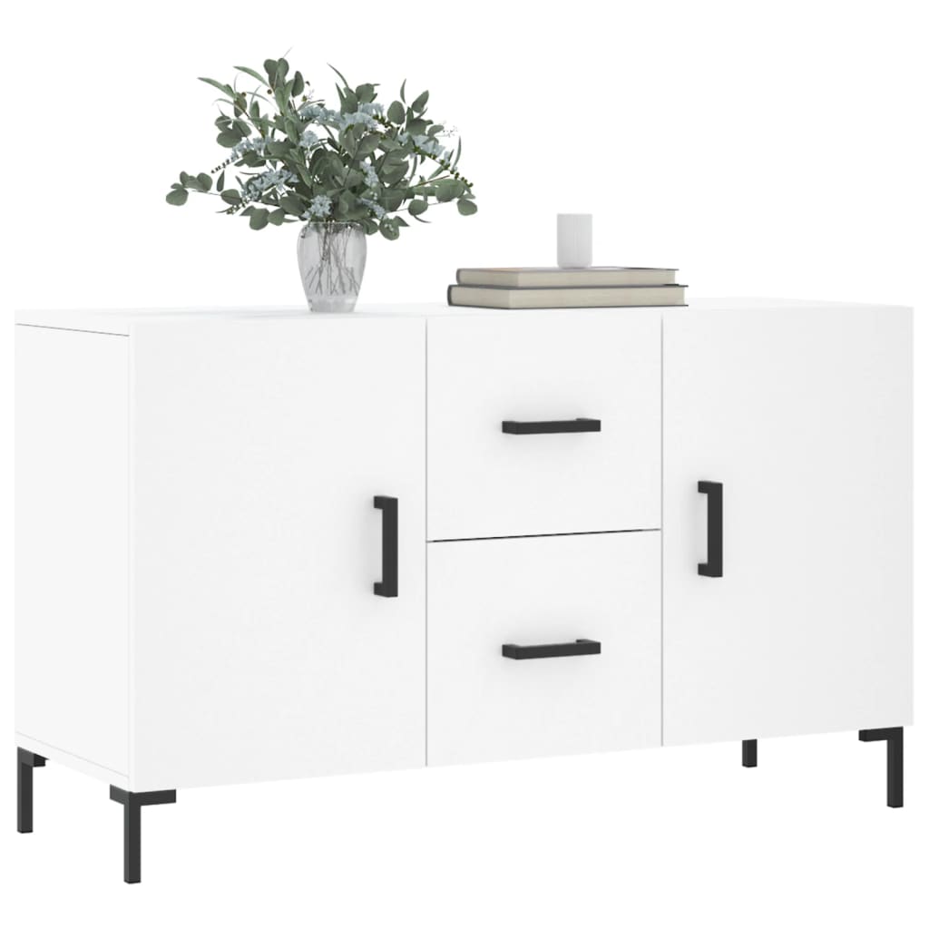 Side cabinet, white, 100x36x60cm, engineered wood