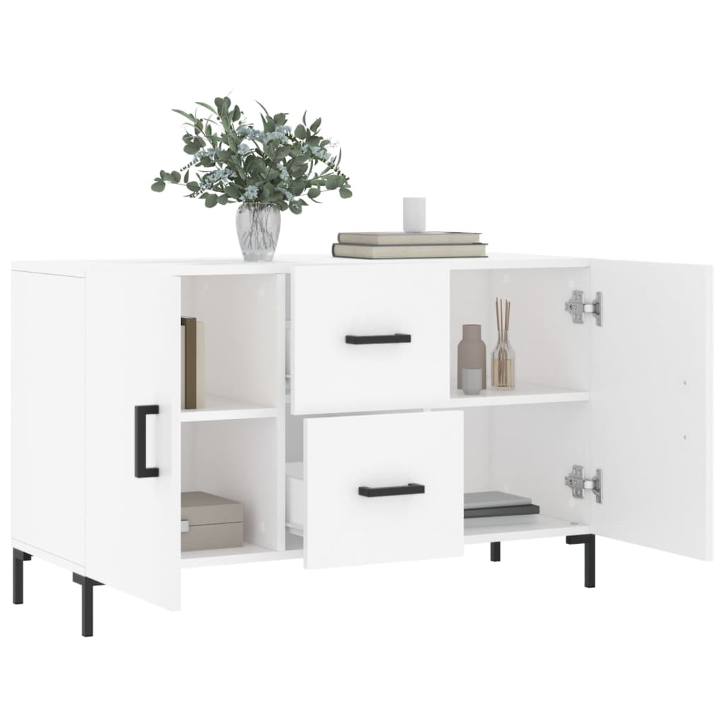 Side cabinet, white, 100x36x60cm, engineered wood
