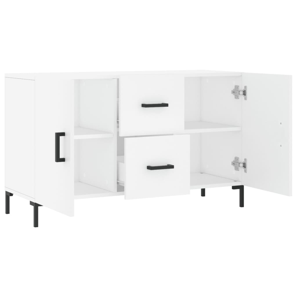 Side cabinet, white, 100x36x60cm, engineered wood