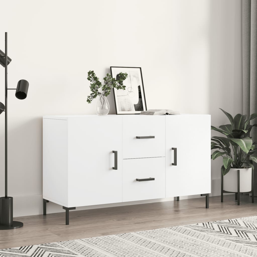 Side cabinet, white, 100x36x60cm, engineered wood