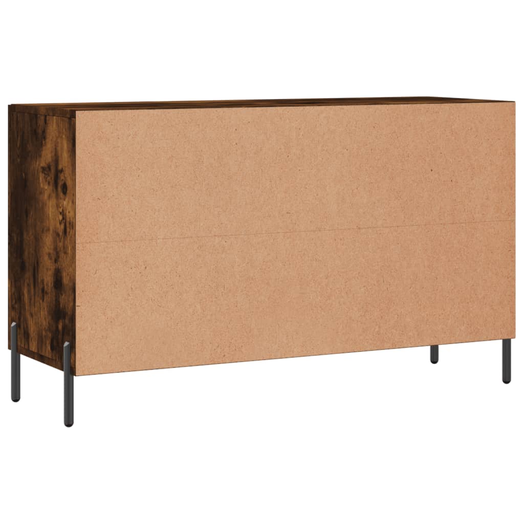 Šoninė spintelė, dūminio ąžuolo, 100x36x60cm, apdirbta mediena