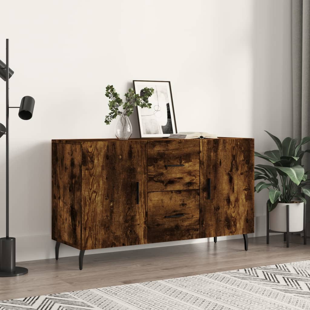 Šoninė spintelė, dūminio ąžuolo, 100x36x60cm, apdirbta mediena