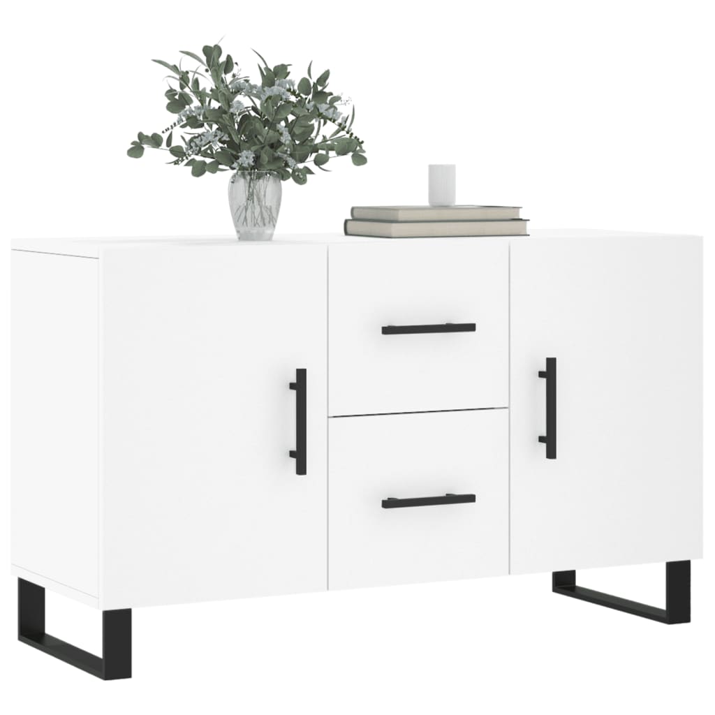 Side cabinet, white, 100x36x60cm, engineered wood