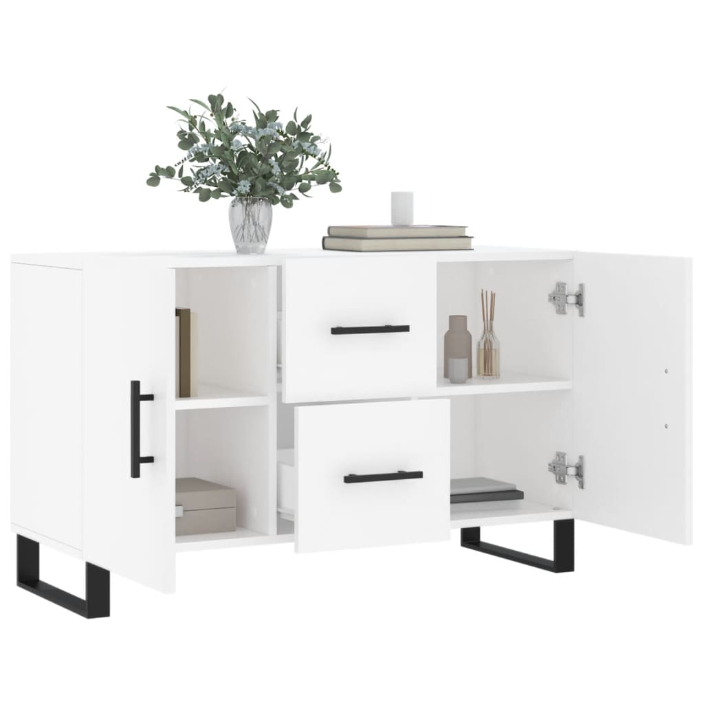 Side cabinet, white, 100x36x60cm, engineered wood