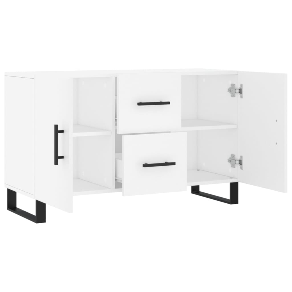 Side cabinet, white, 100x36x60cm, engineered wood