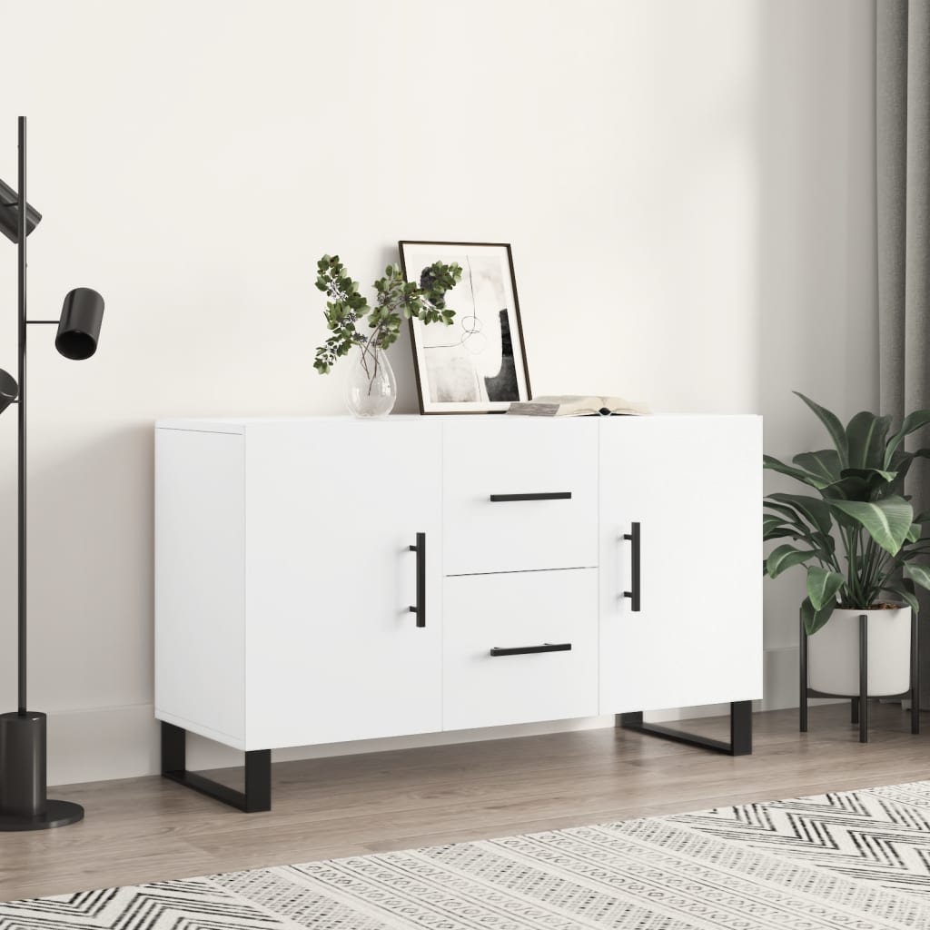 Side cabinet, white, 100x36x60cm, engineered wood