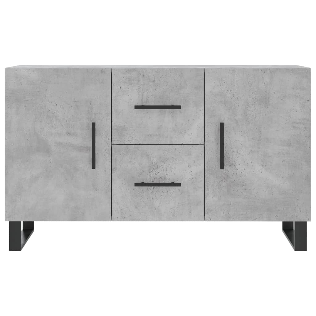 Šoninė spintelė, betono pilka, 100x36x60cm, apdirbta mediena