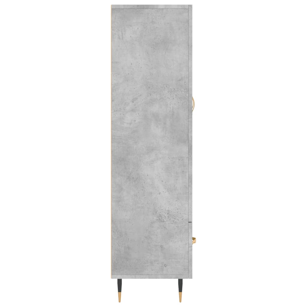 Komoda, betono pilkos spalvos, 69,5x31x115cm, apdirbta mediena
