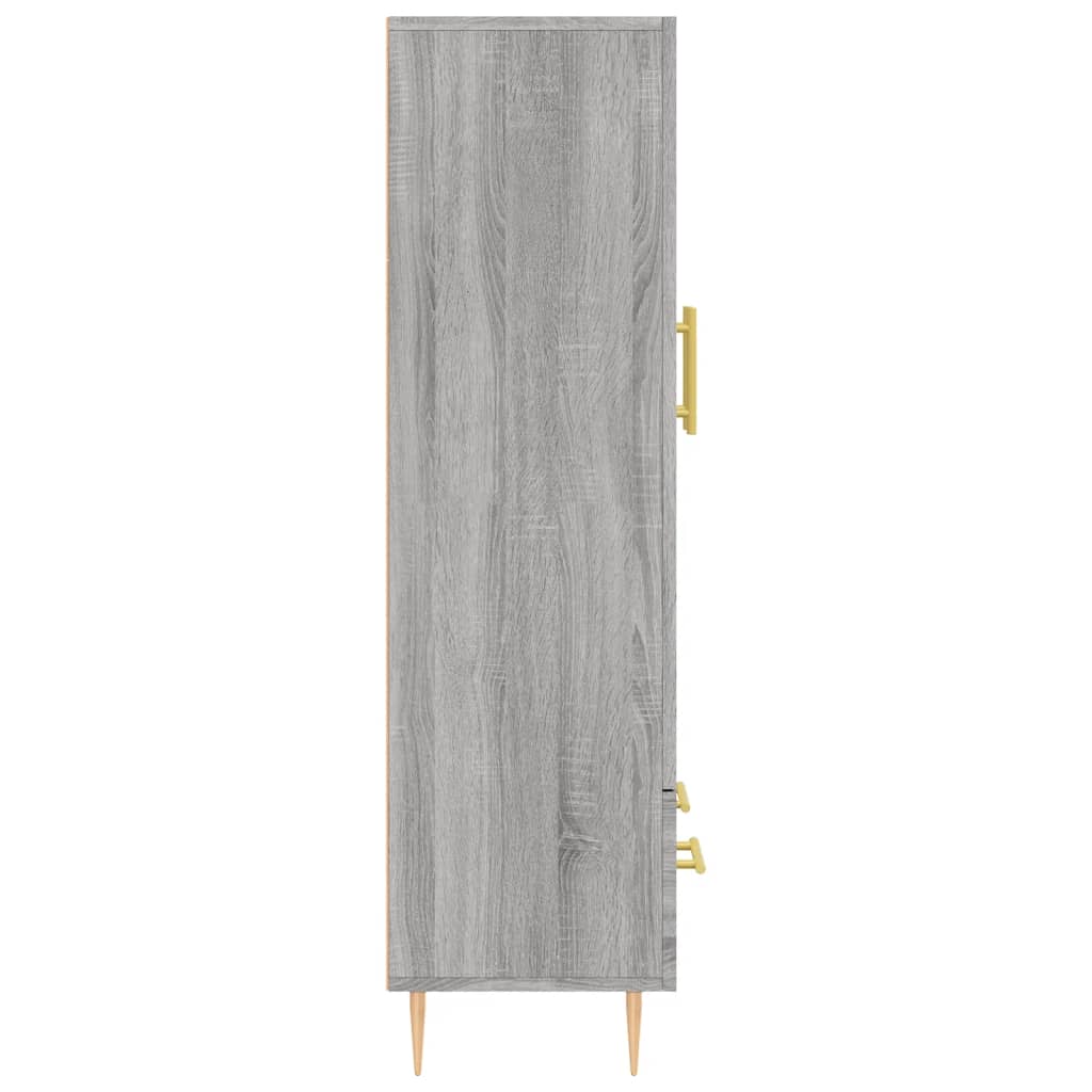 Kumode, pelēka ozolkoka krāsā, 69,5x31x115cm, apstrādāta koksne