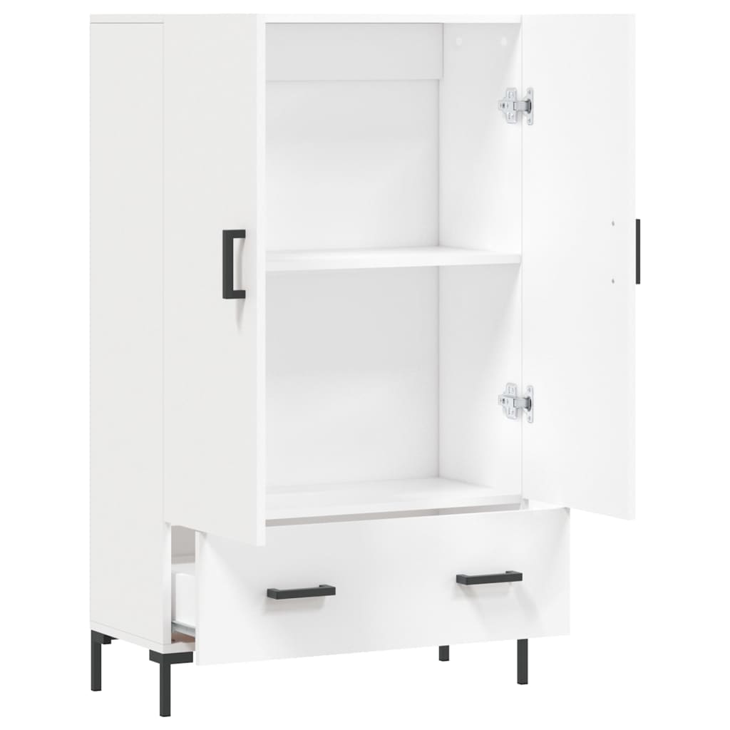 Kumode, balta, 69,5x31x115cm, apstrādāta koksne