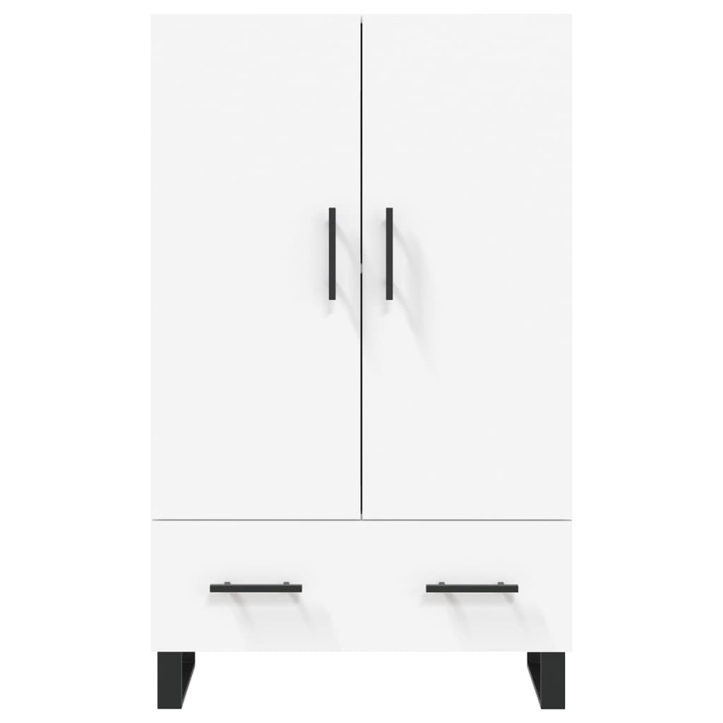 Chest of drawers, white, 69.5x31x115cm, engineered wood
