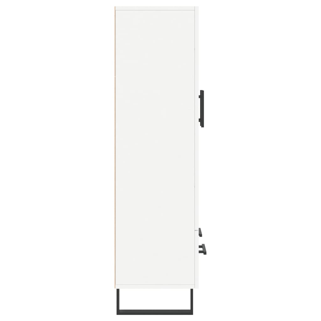 Chest of drawers, white, 69.5x31x115cm, engineered wood