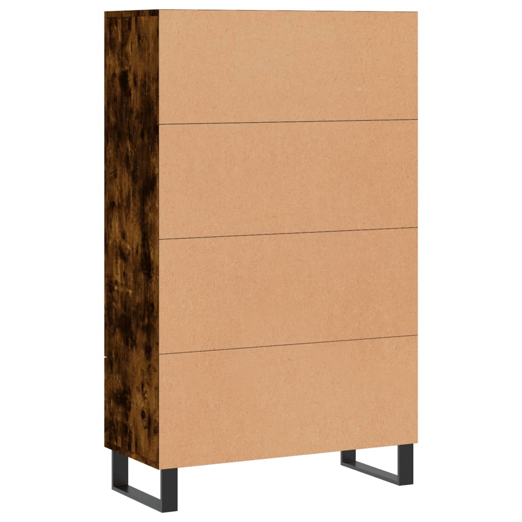 Komoda, dūminio ąžuolo spalvos, 69,5x31x115cm, apdirbta mediena