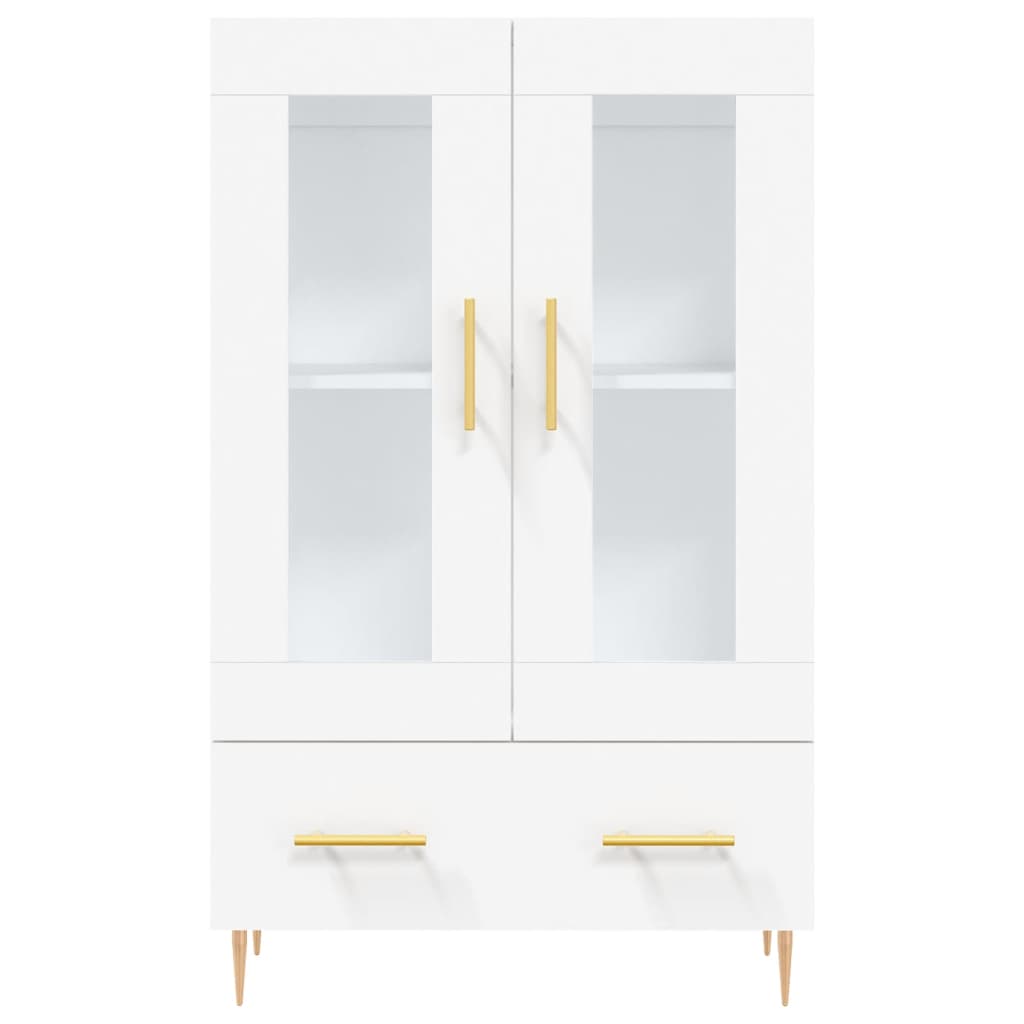 Chest of drawers, white, 69.5x31x115cm, engineered wood