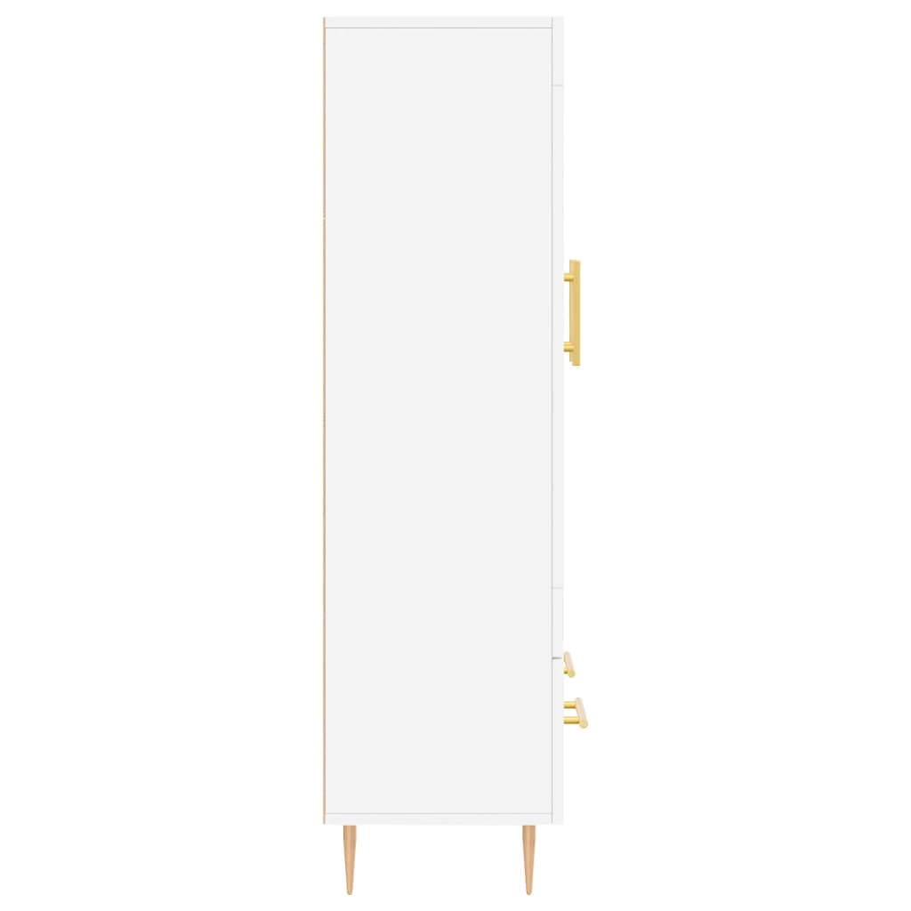 Chest of drawers, white, 69.5x31x115cm, engineered wood