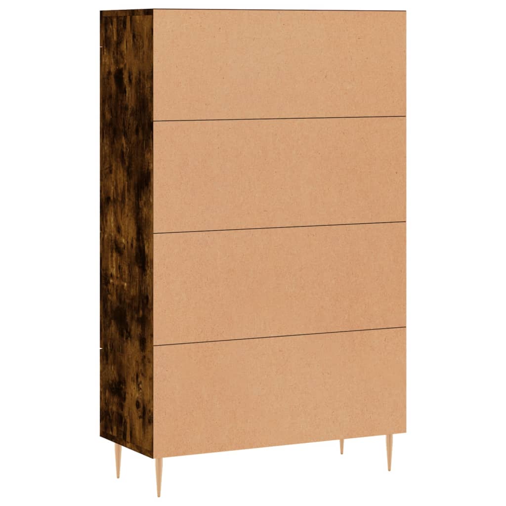 Kumode, dūmu ozolkoka krāsā, 69,5x31x115cm, apstrādāta koksne