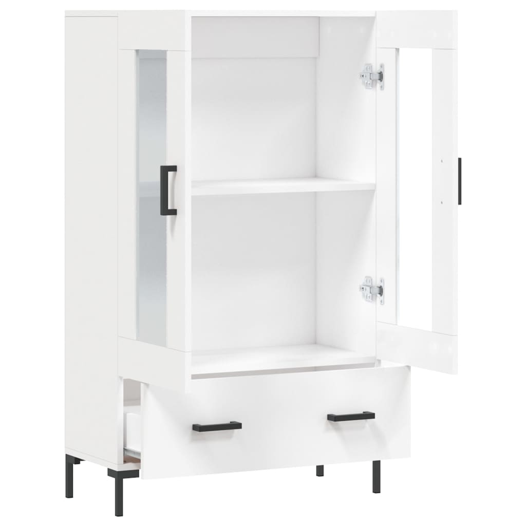Komoda, baltos spalvos, 69,5x31x115cm, apdirbta mediena