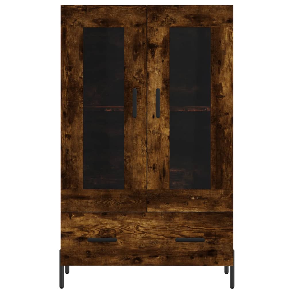 Kumode, dūmu ozolkoka krāsā, 69,5x31x115cm, apstrādāta koksne