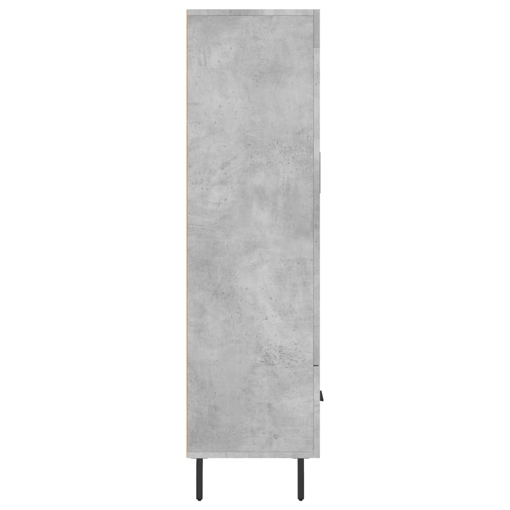 Komoda, betono pilkos spalvos, 69,5x31x115cm, apdirbta mediena