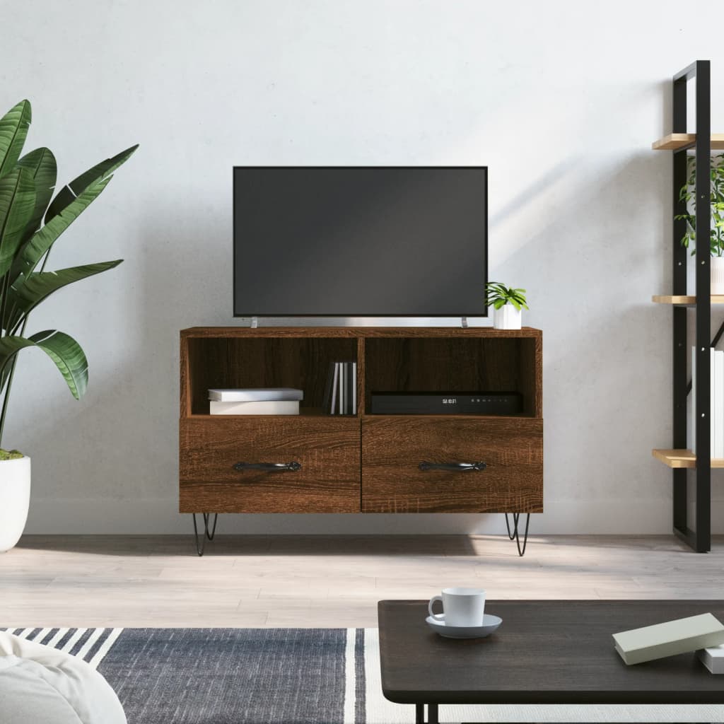 TV skapītis, brūns ozols, 80x36x50cm, koks