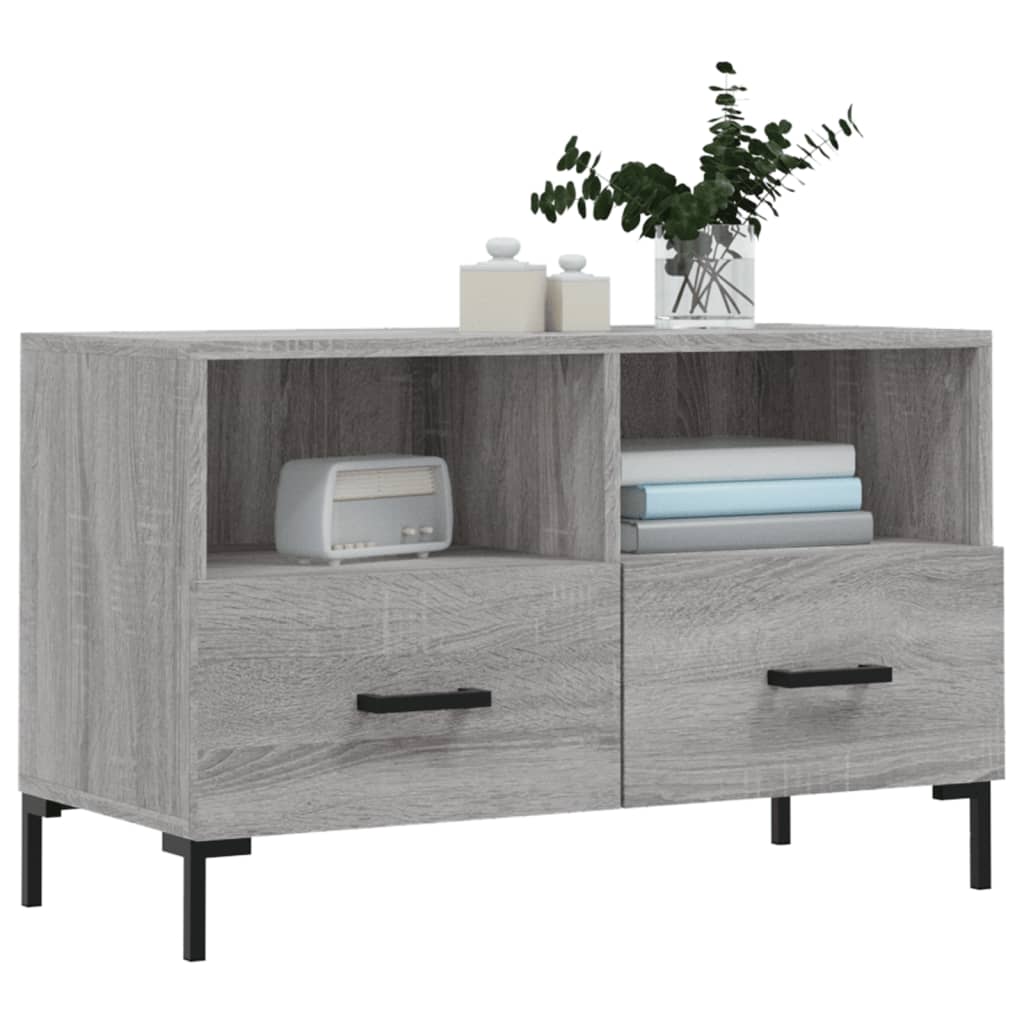 TV cabinet, grey oak, 80x36x50cm, wood
